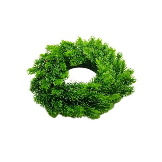 Műfenyő koszorú 30 cm Világoszöld 