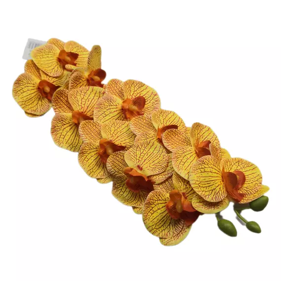 Gumi orchidea 11 virág 7 cm Sárga eres 