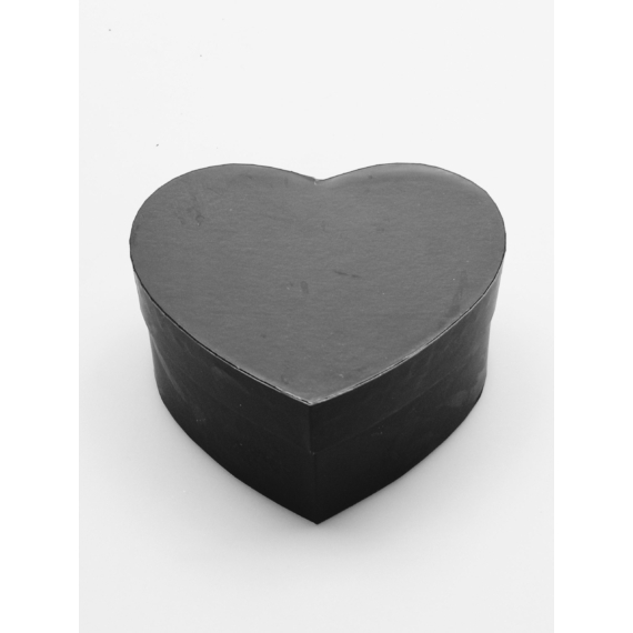 1 db-os szívdoboz 11×9,5×5,5 cm-es Fekete