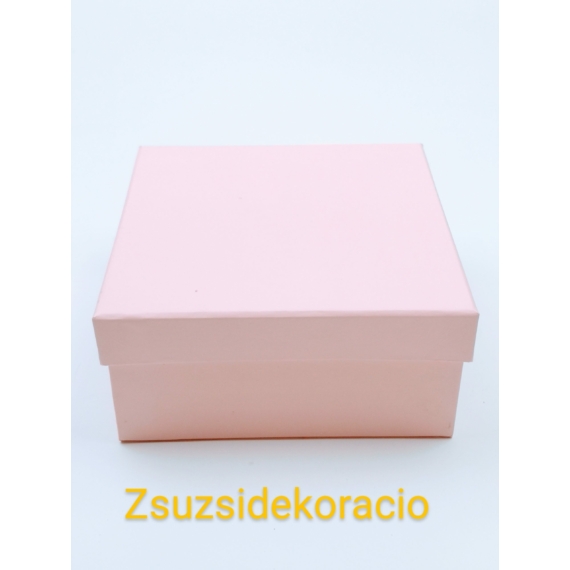 Kocka doboz közepes 13,5×6 cm Rózsaszín