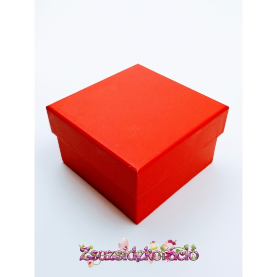 1 db-os kocka doboz 9x9x5,5 cm Piros