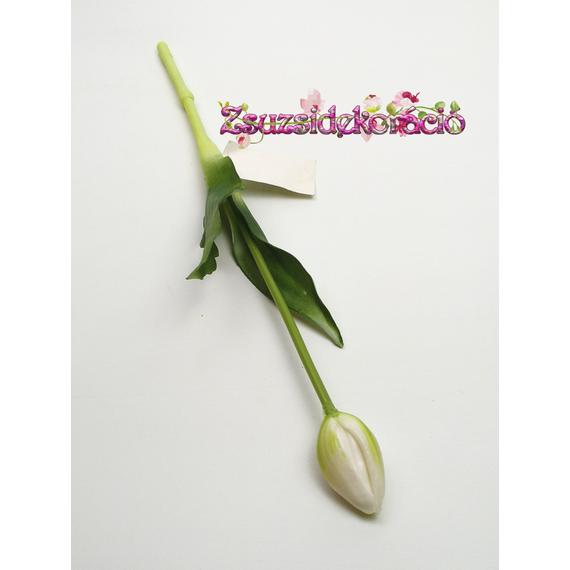 Gumi tulipán nagy bimbós 37 cm Fehér