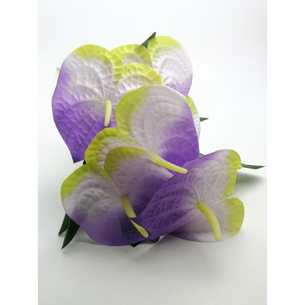 Bársony Flamingó 7 db 14 cm fej Lila