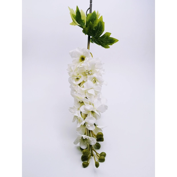 Bársony Szarkaláb 83 cm ( virág 30 cm ) Fehér