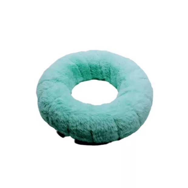 Szőrmés félkoszorú 20 cm Menta