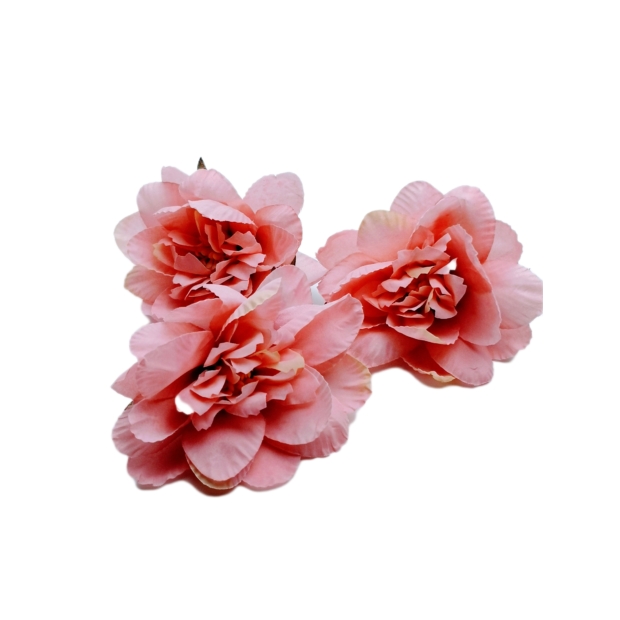 Dekor virágfej 8 cm Fáradt rózsaszín 