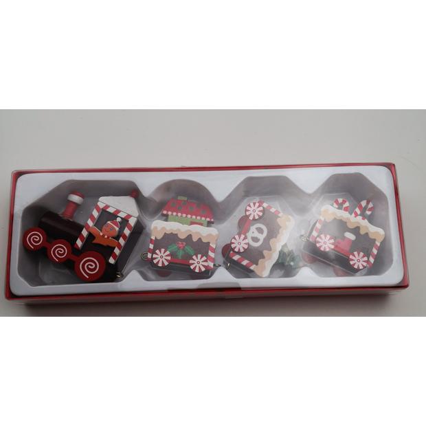 Fa vonat 20x6 cm Barna