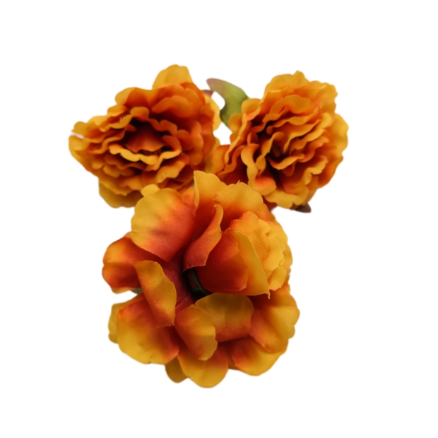 Hullámos virágfej 5,5 cm Narancs