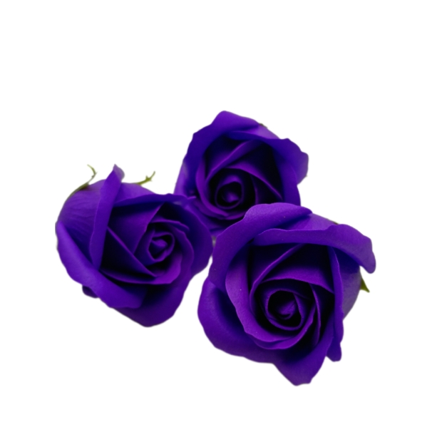 016 Szappanrózsa 6×7 cm Ametiszt lila