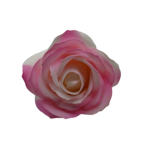 Nyílt szappanrózsa 8x7 cm Cirmos élénk rózsaszín 