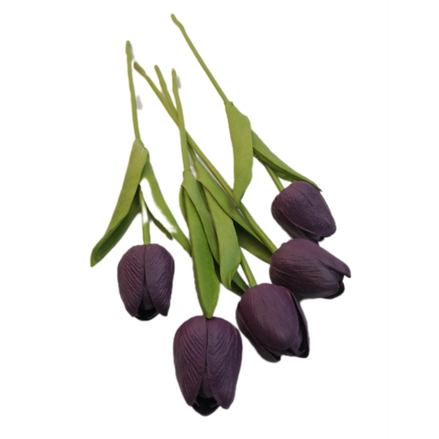 Gumi tulipán 30 cm 04 Bordó