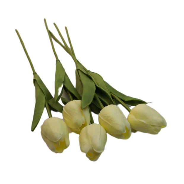 Gumi tulipán 30 cm 012 Vajszín