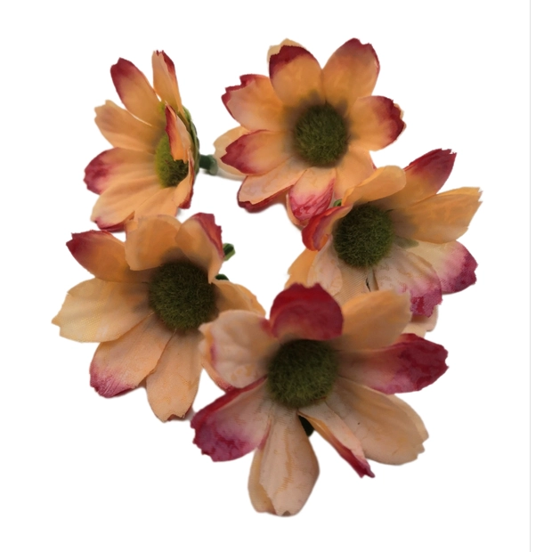 Tavaszi virágfej 5 cm Barack pink