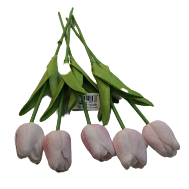 Gumi tulipán 30 cm 016 Halvány lila-fehér