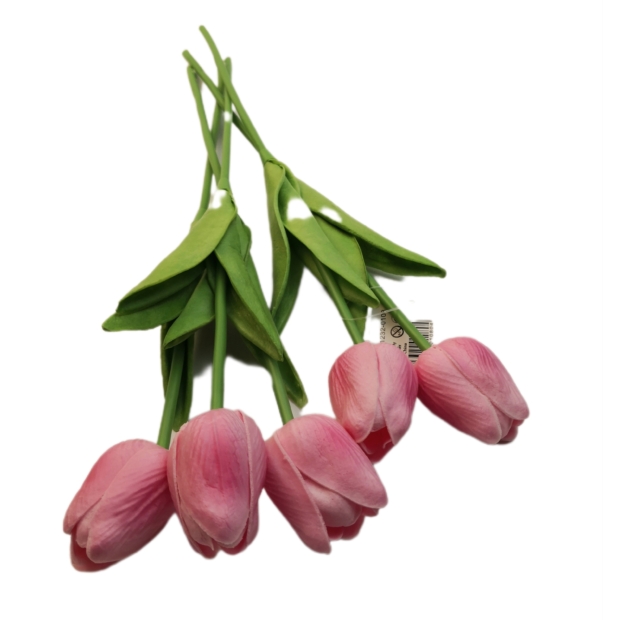 Gumi tulipán 30 cm 025 Rózsaszín cirmos 