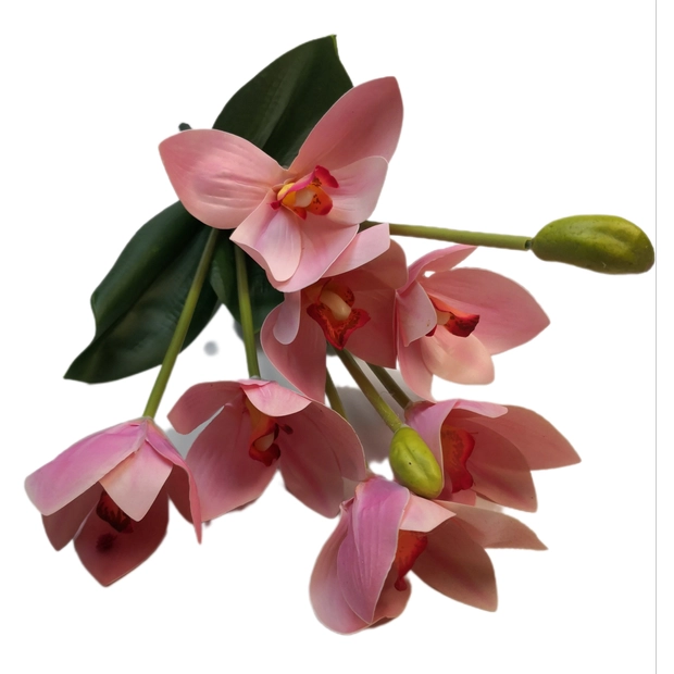Gumi orchidea csokros 7 virággal 04