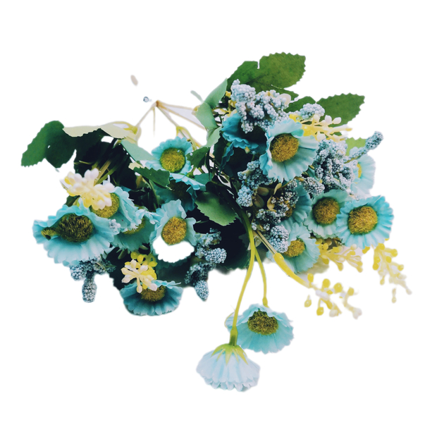 Pasztell margiti virág 30 cm Kék