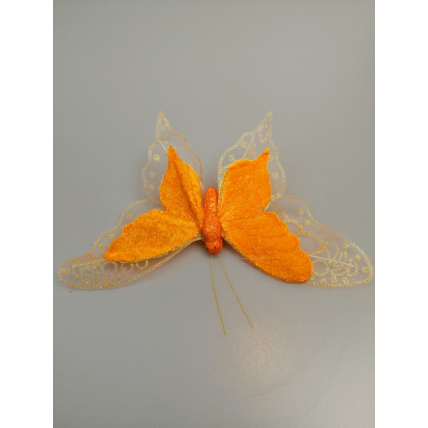 Óriás lepke 21 cm Narancssárga