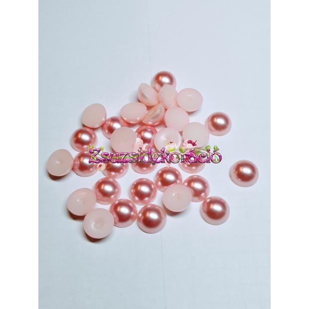 Félgyöngy 10 mm 50 db Rózsaszín