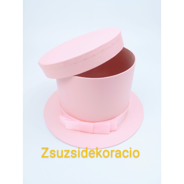 Cilinder doboz 22x13x15,5 cm Rózsaszín