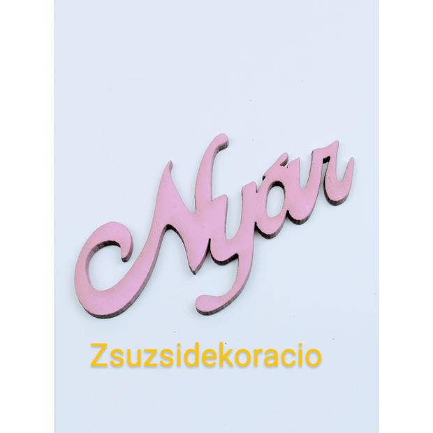 Nyár 10x5,5 cm Rózsaszín