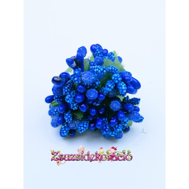 Mini bogyós csokor 9 cm Királykék