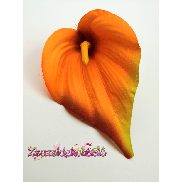 Kála virágfej 10 cm Narancs  06