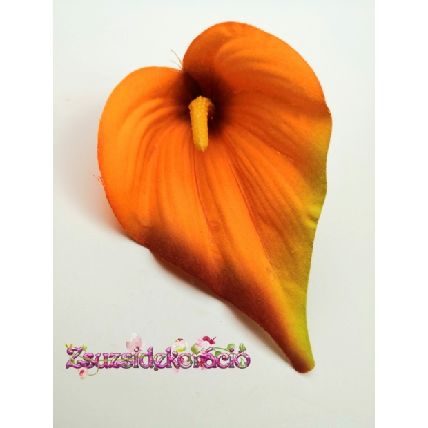 Kála virágfej 10 cm Narancs  06