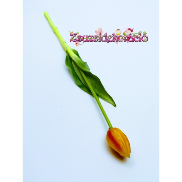 Gumi tulipán nagy bimbós 37 cm Sárga-narancs