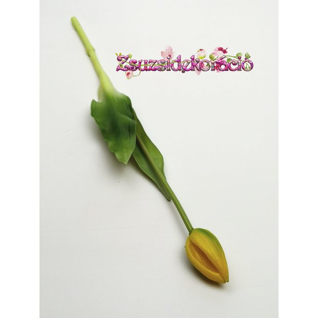 Gumi tulipán nagy bimbós 37 cm Sárga