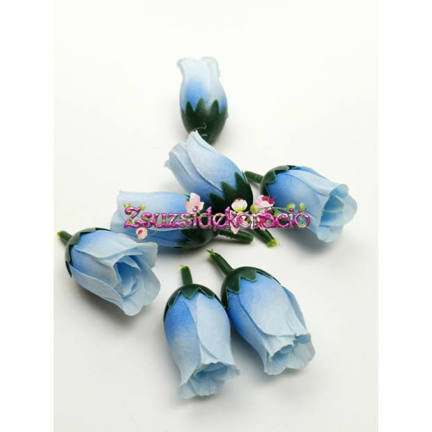 Rózsafej bimbós 3 cm Kék