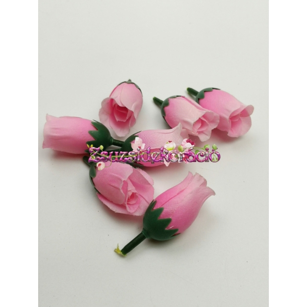 Rózsafej bimbós 3 cm Világos rózsaszín