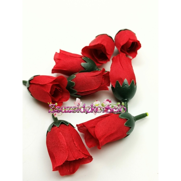Rózsafej bimbós 3 cm Piros
