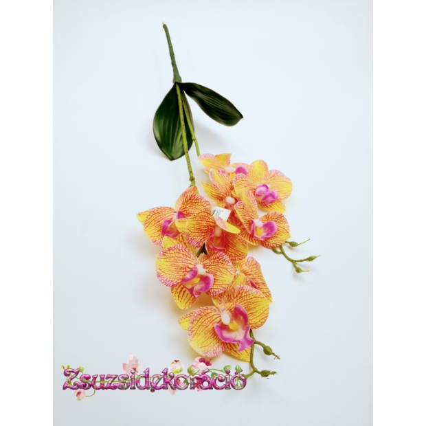Gumi orchidea kétágú 9 db 7 cm virág 01