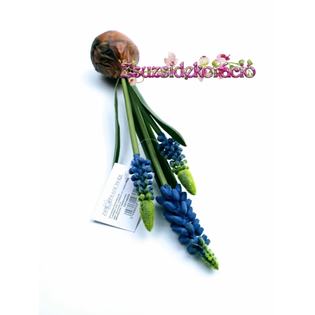 Gyöngyike gumi virágú hagymás 23 cm Kék