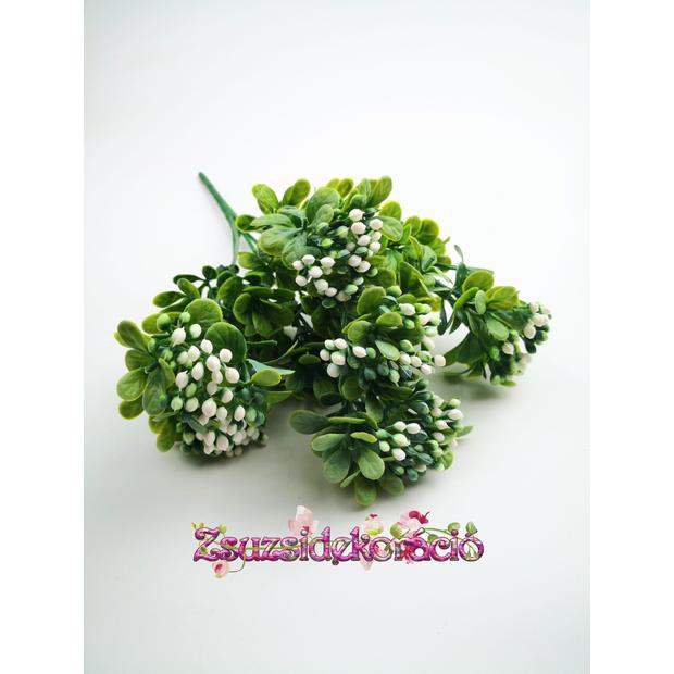 Bogyós csokor 30 cm Fehér