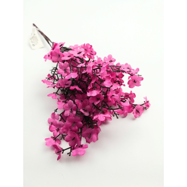 Kis virágos fácska 35 cm Élénk rózsaszín