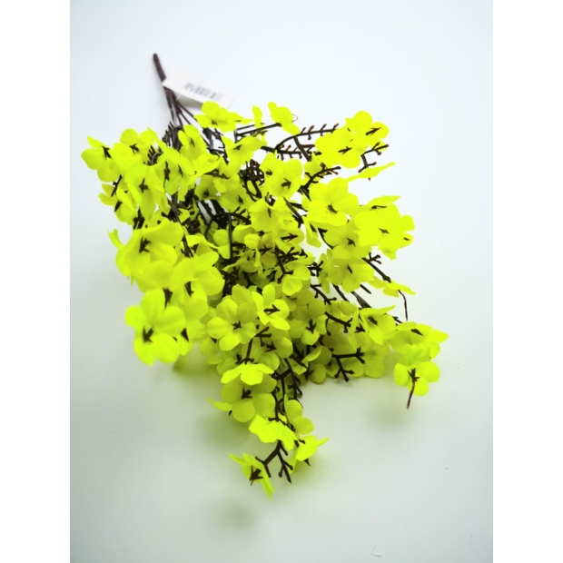 Kis virágos fácska 35 cm Zöldessárga