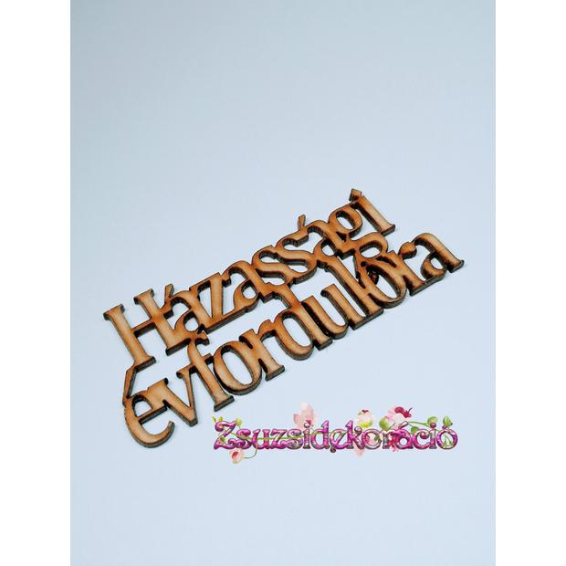 Házassági évforduló 10x4 cm Natúr
