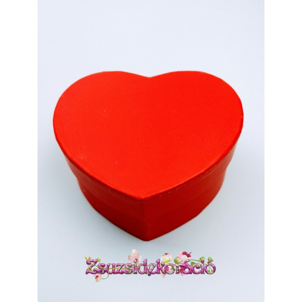 1 db-os szívdoboz 11×9,5×5,5 cm-es Piros