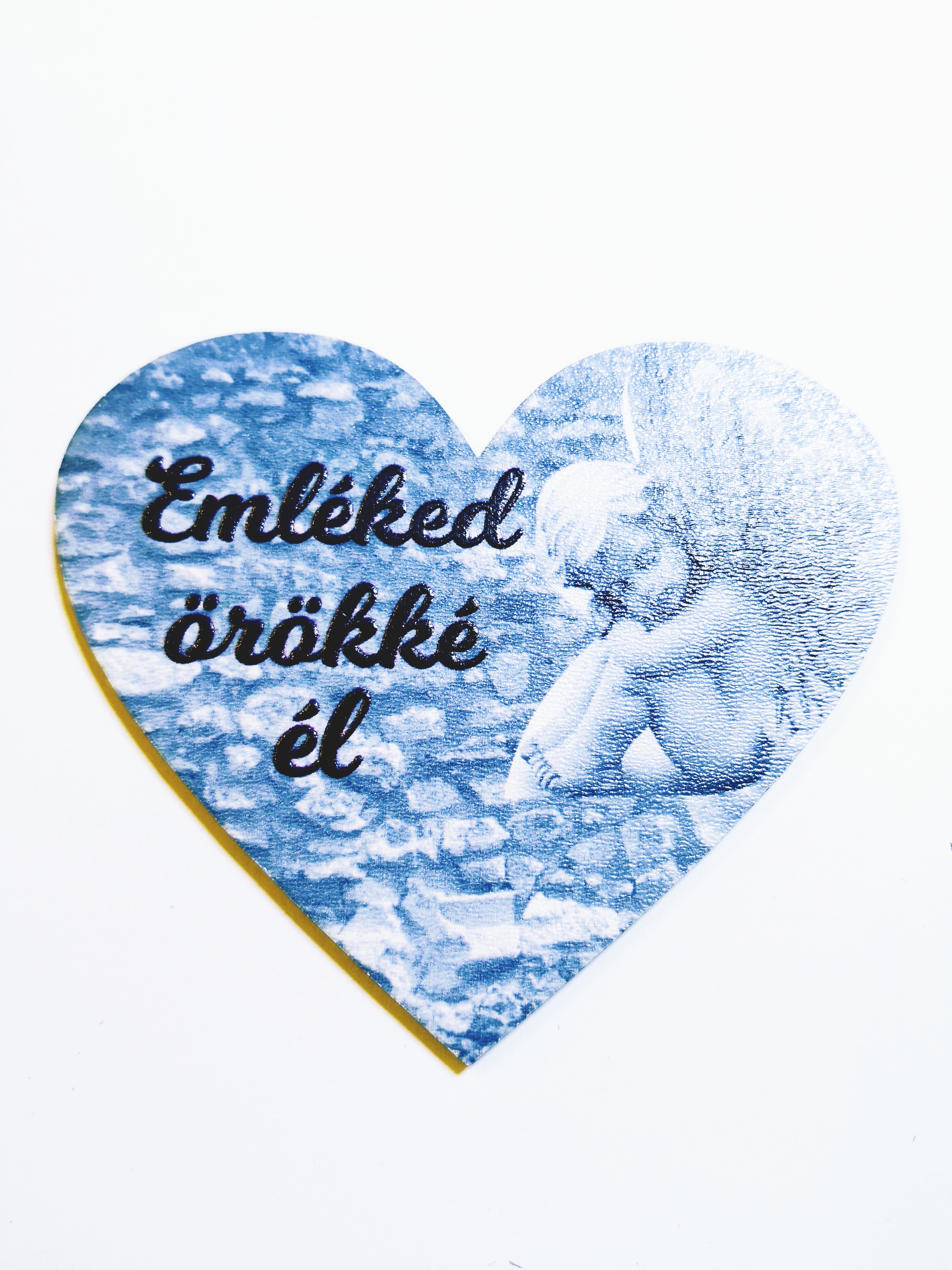 Szomorúság tábla 9,5x8 cm Emléked örökké él