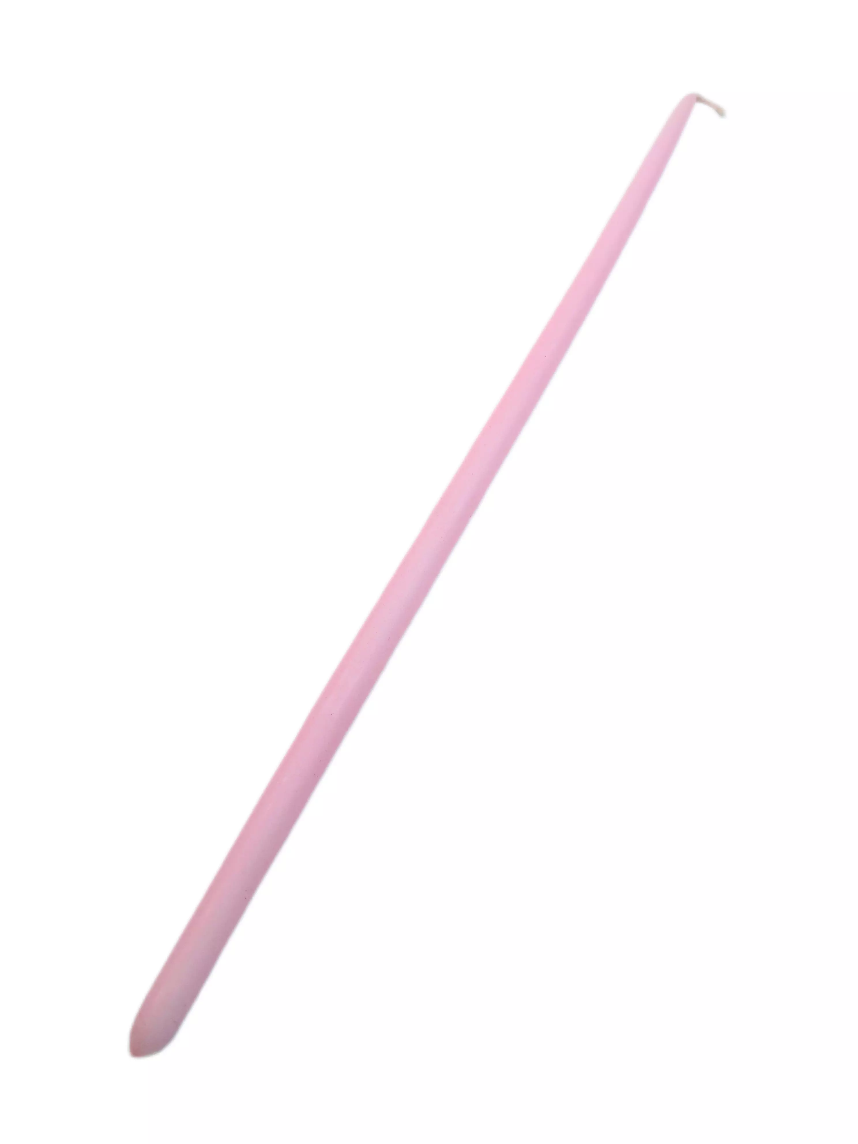 Szalma gyertya 25 cm Rózsaszín