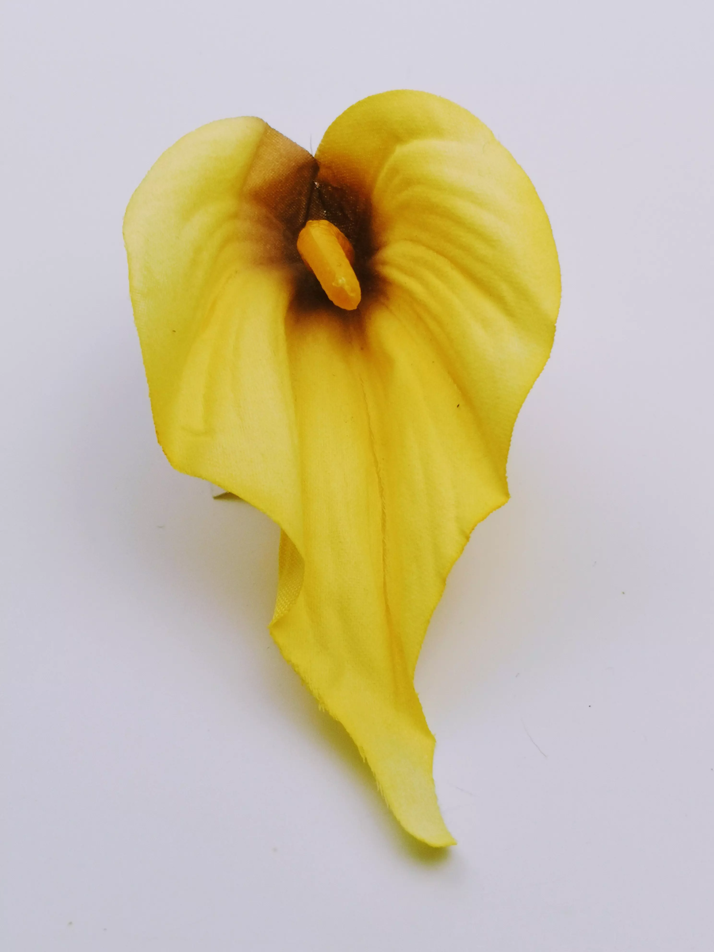 Kála virágfej 10 cm Sárga 07