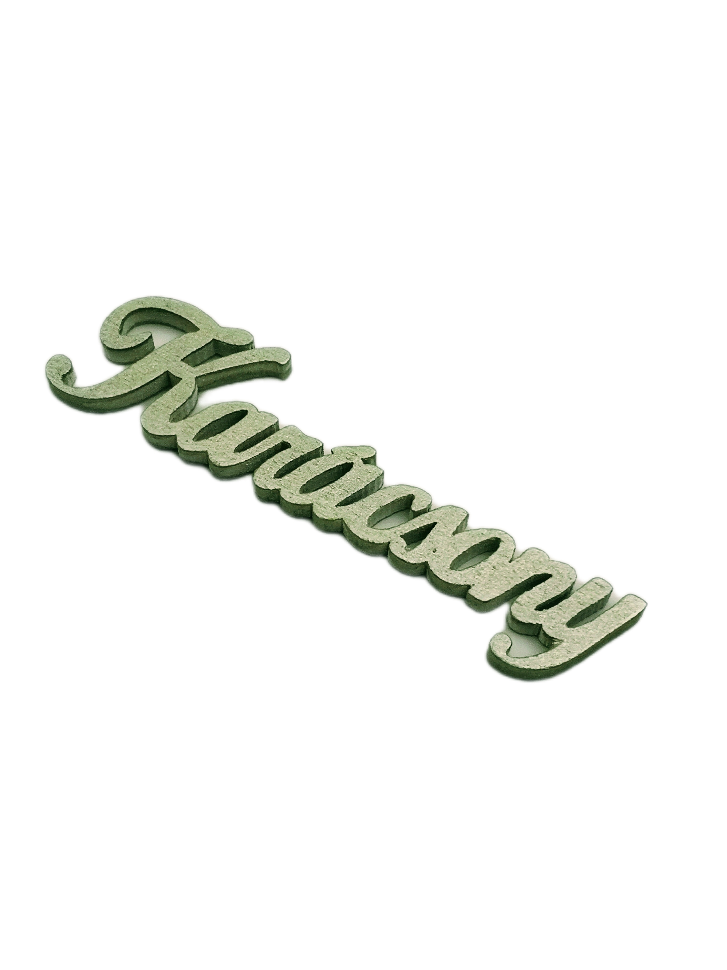 Karácsonyi tábla 9,5×2,5 cm Zöld metál 