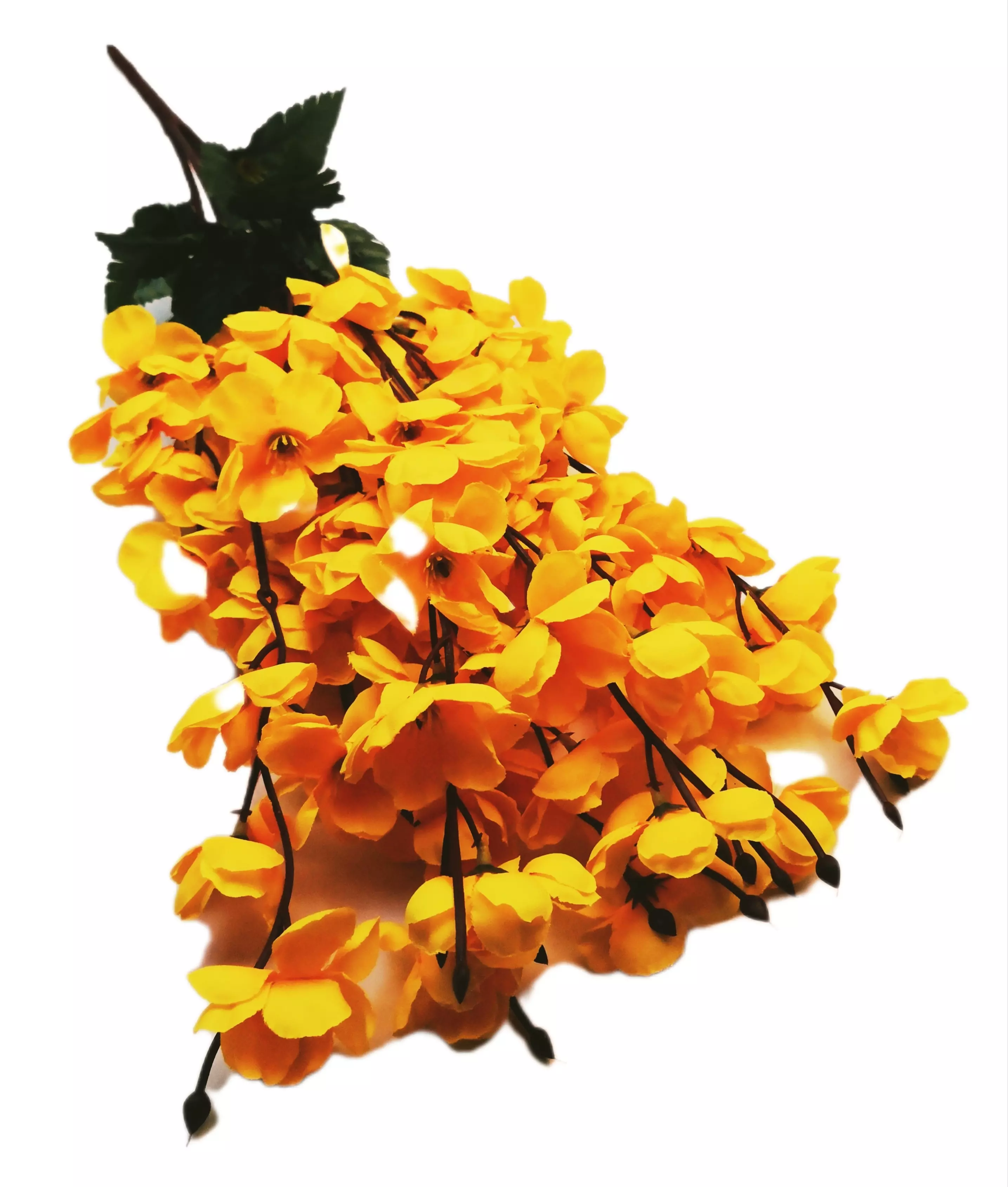 Barackvirág 55 cm 7 ágú Sárga 