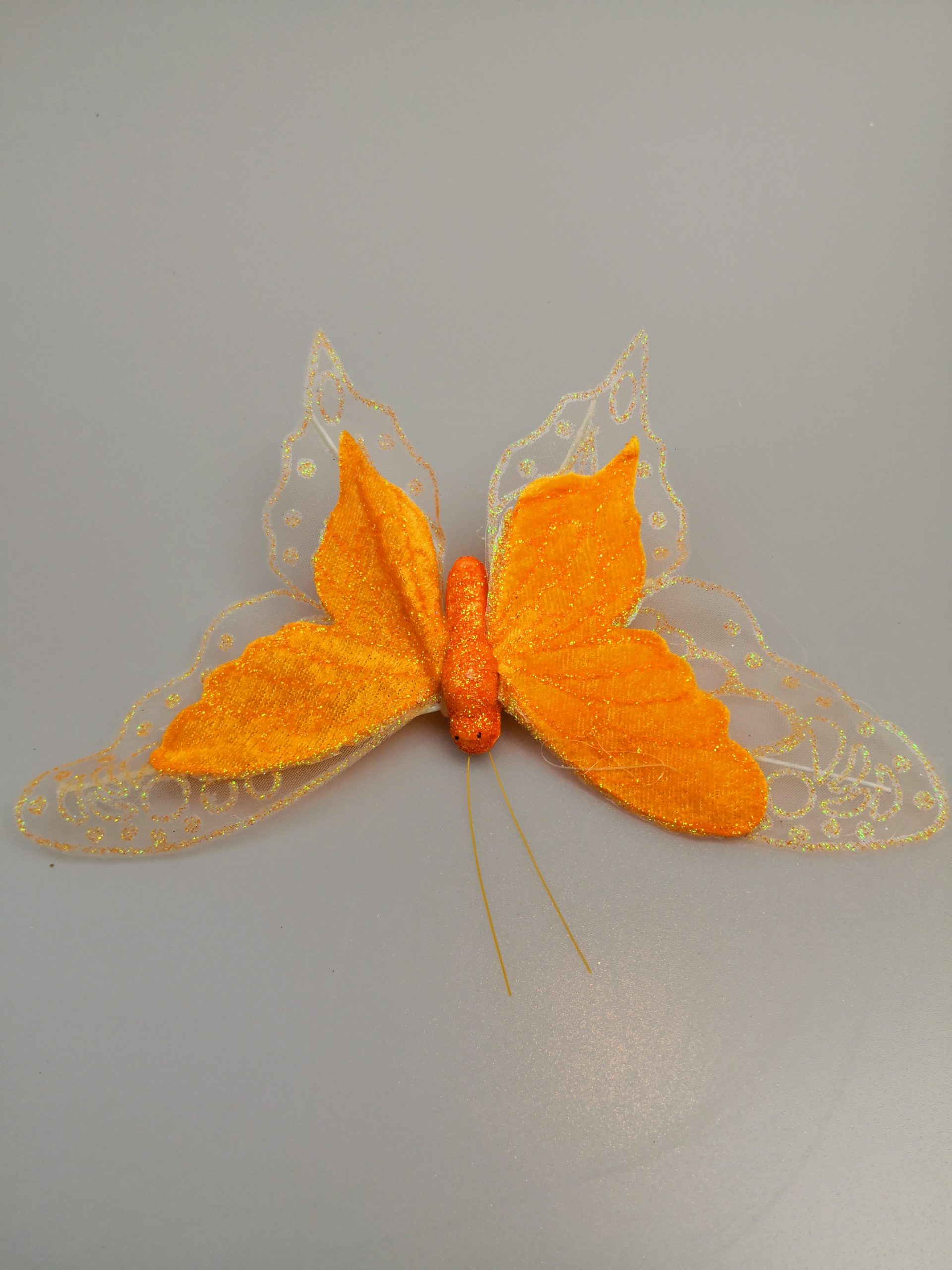 Óriás lepke 21 cm Narancssárga