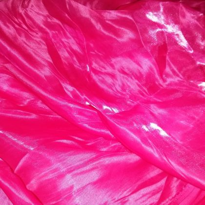 Szatén-organza anyag 150cm x 5Méter Élénk rózsaszín