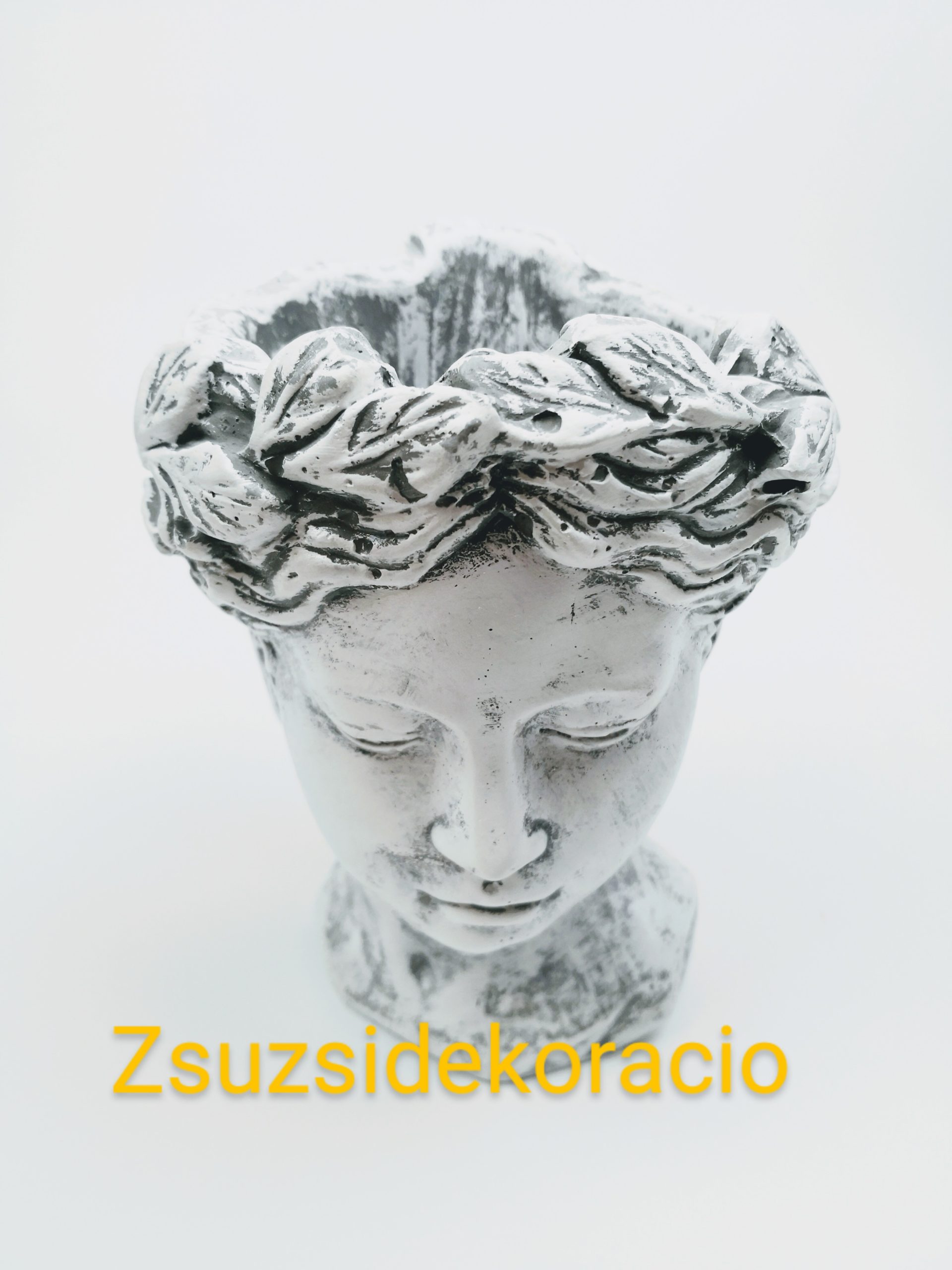 Kerámia fej váza 21x14 cm
