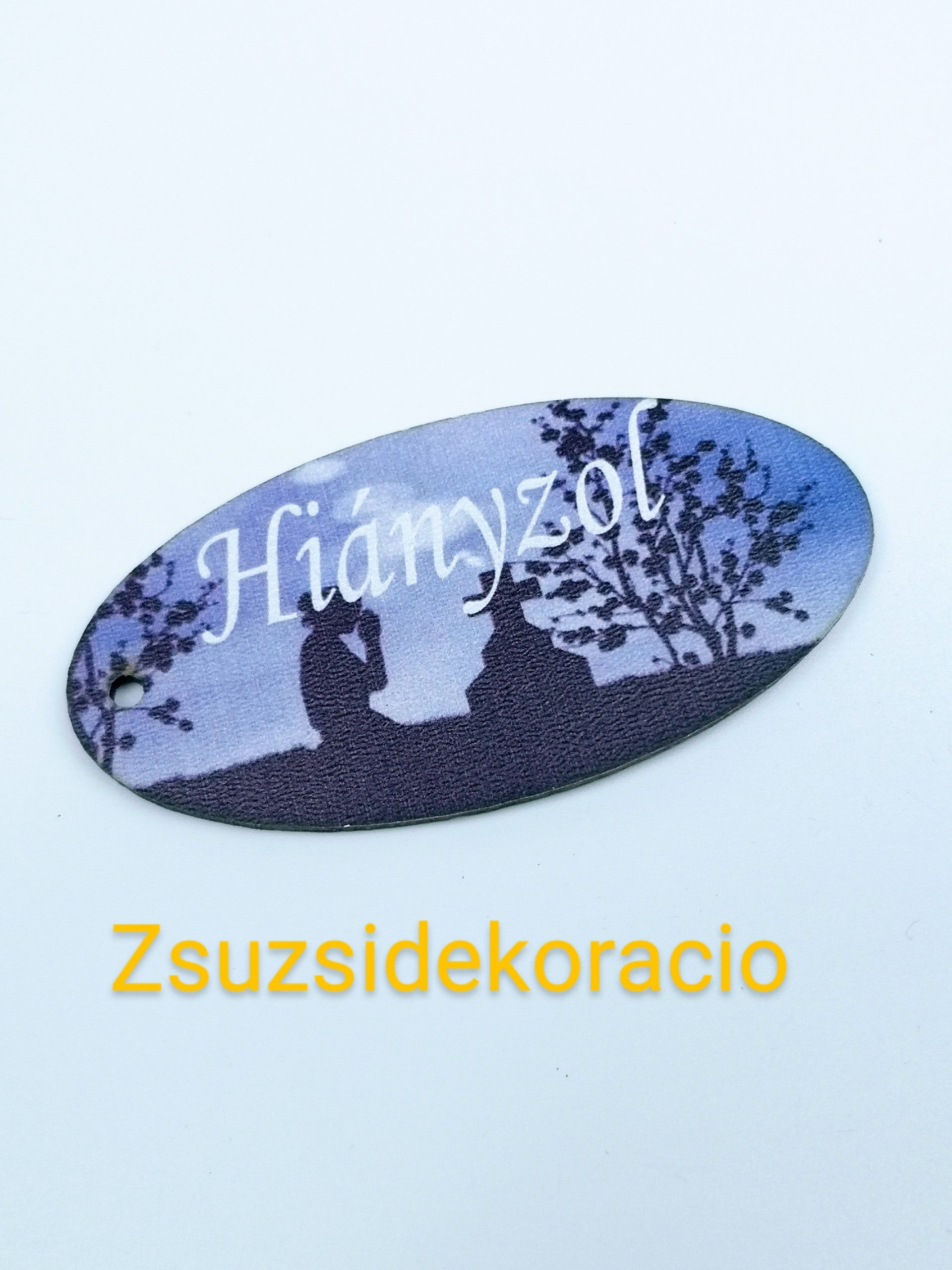 Szomorúság tábla 8×4 cm Hiányzol