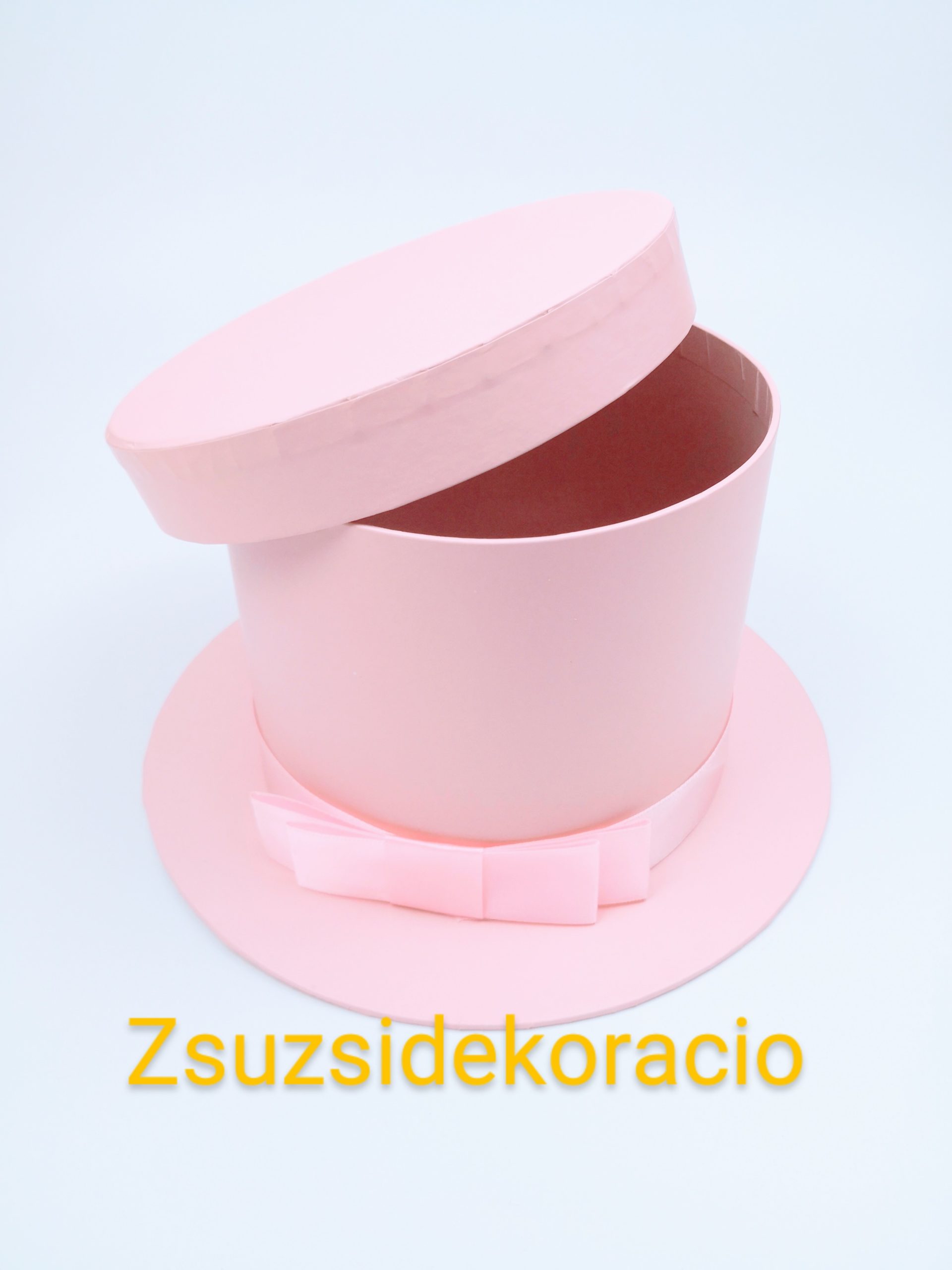 Cilinder doboz 22x13x15,5 cm Rózsaszín